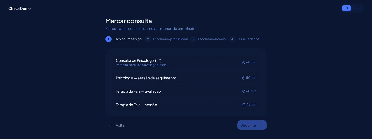 Agenda do Farol para clínicas e saúde
